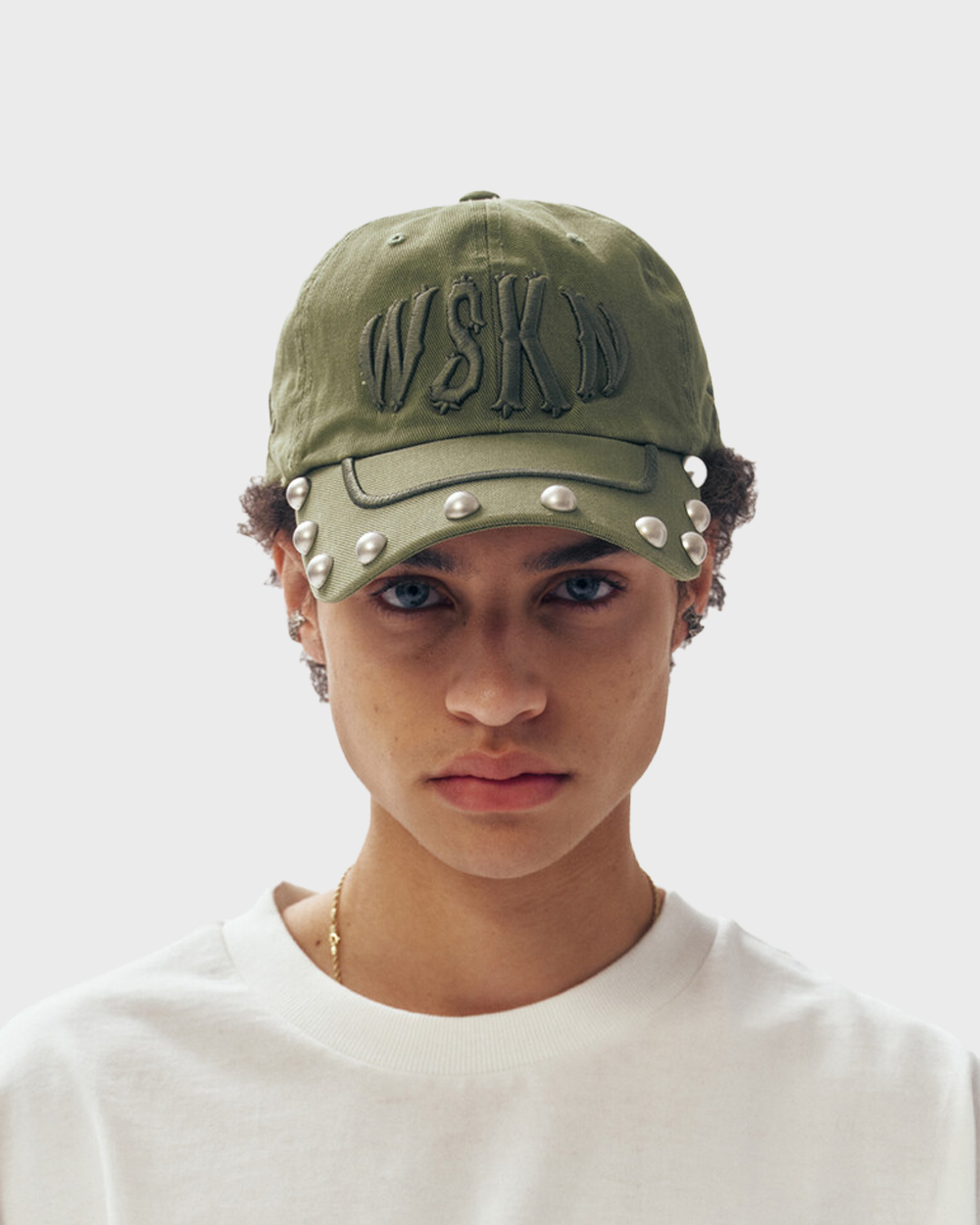 WSKN Embroidered Stud Cap (Olive)