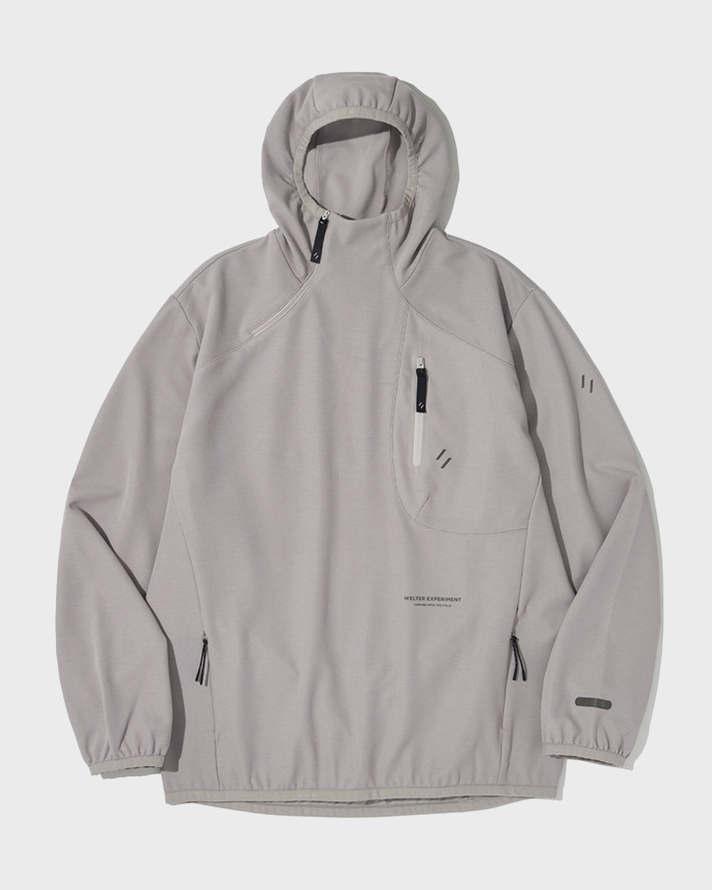 Stretch Waffle Pullover (Light Grey)