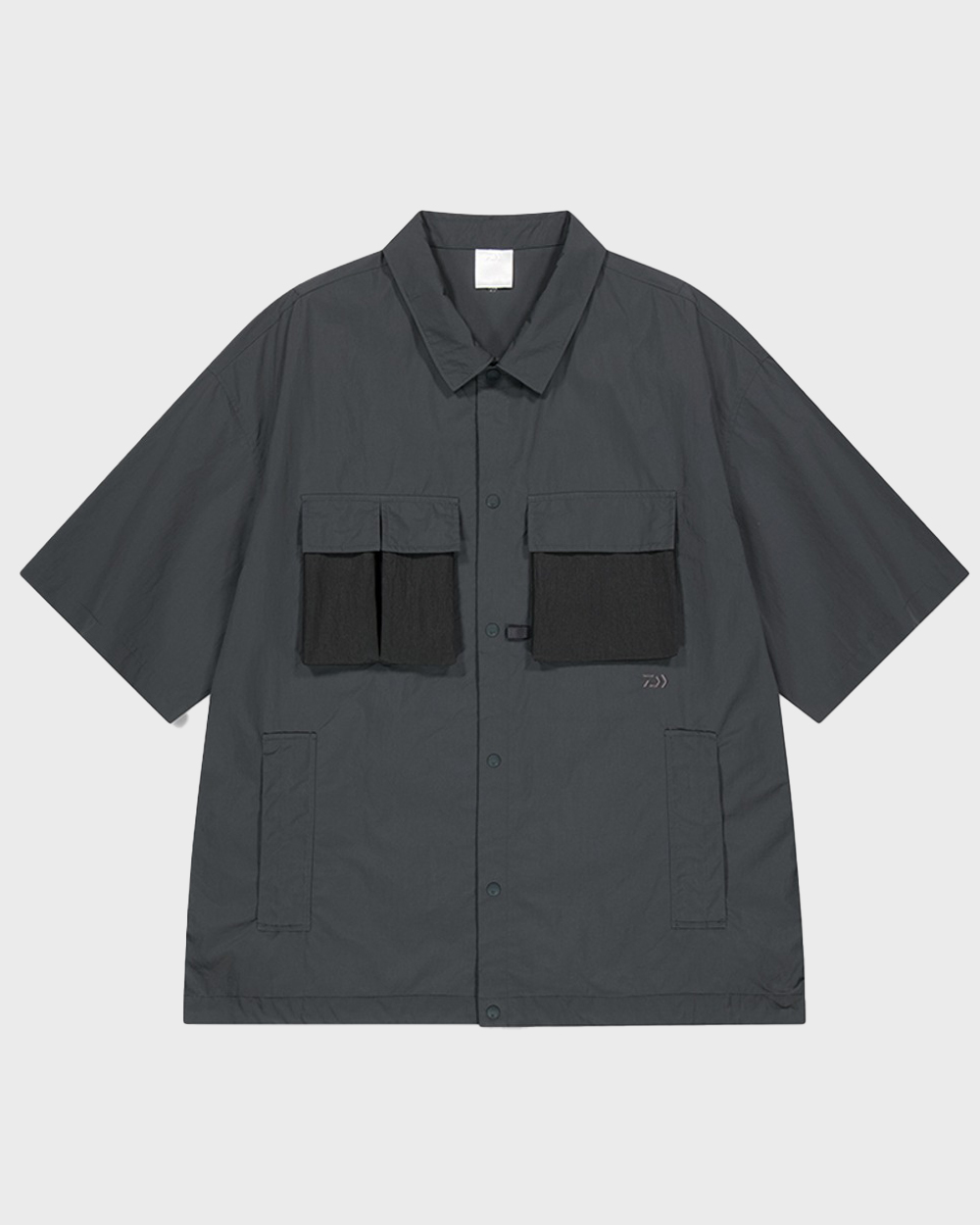 Woven Rip S/S Shirt (Charcoal)